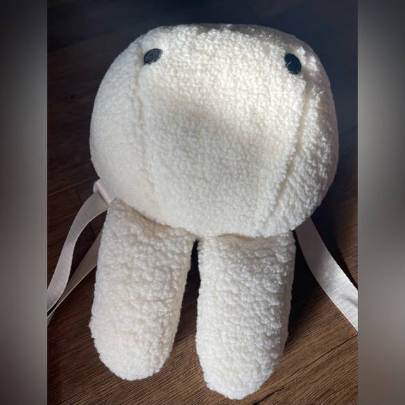 MIFFY-Brand New (NWOT) Fleece Crossbody Handbag-Your Choice White or Pink - Picture 10 of 16